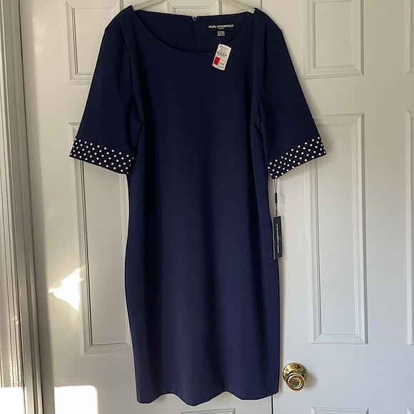 Karl Lagerfeld Dresses & Skirts - Karl Lagerfeld blue dress NWT size 16.